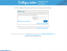 Tablet Screenshot of culliganmarketingcentral.com